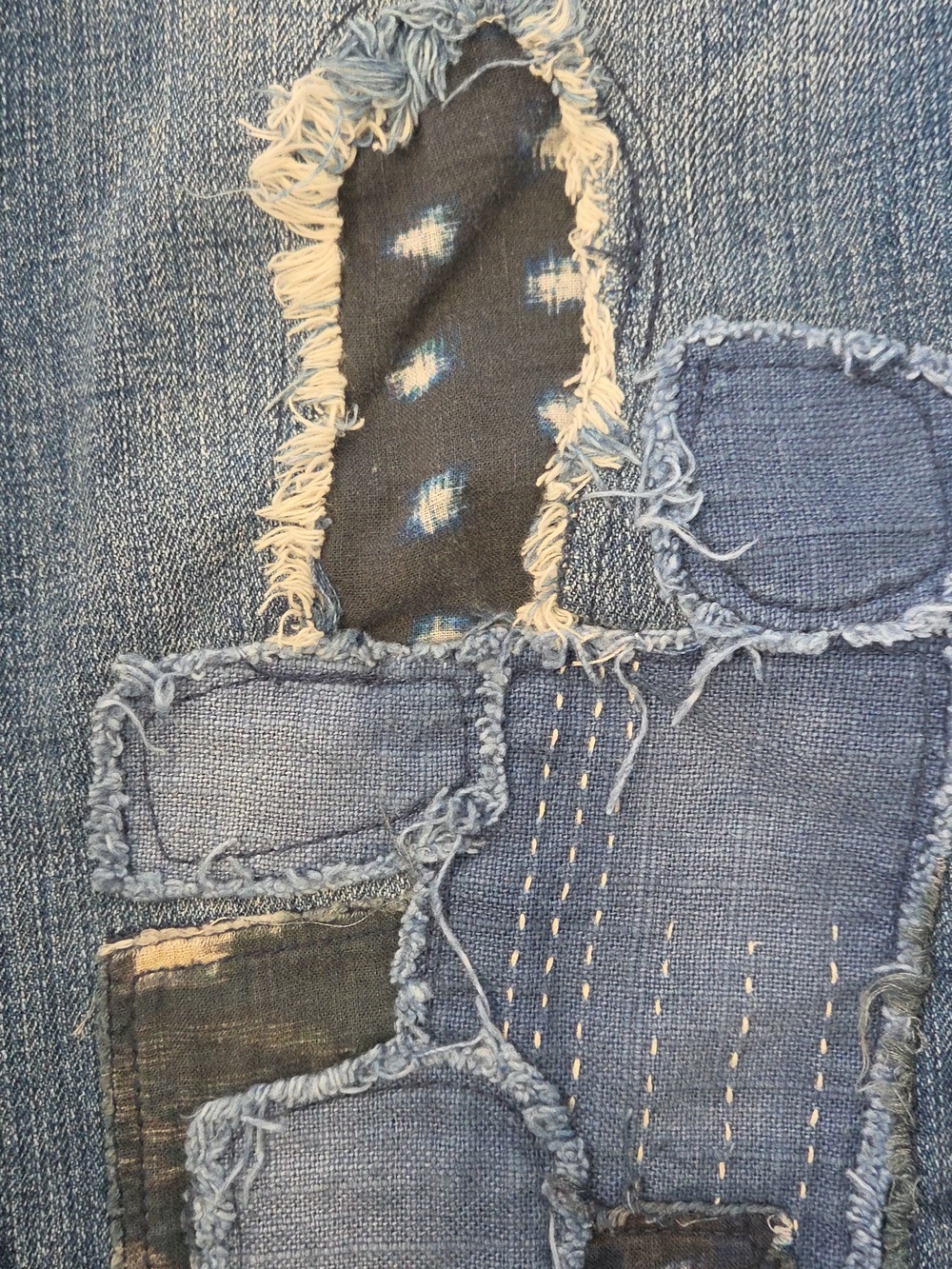 Anthropologie Pilcro Hyphen Patchwork Relaxed Jeans  Size 30 - Picture 6 of 12